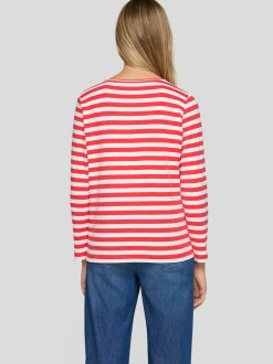 RABE Damen Langarmshirt in koralle weiß