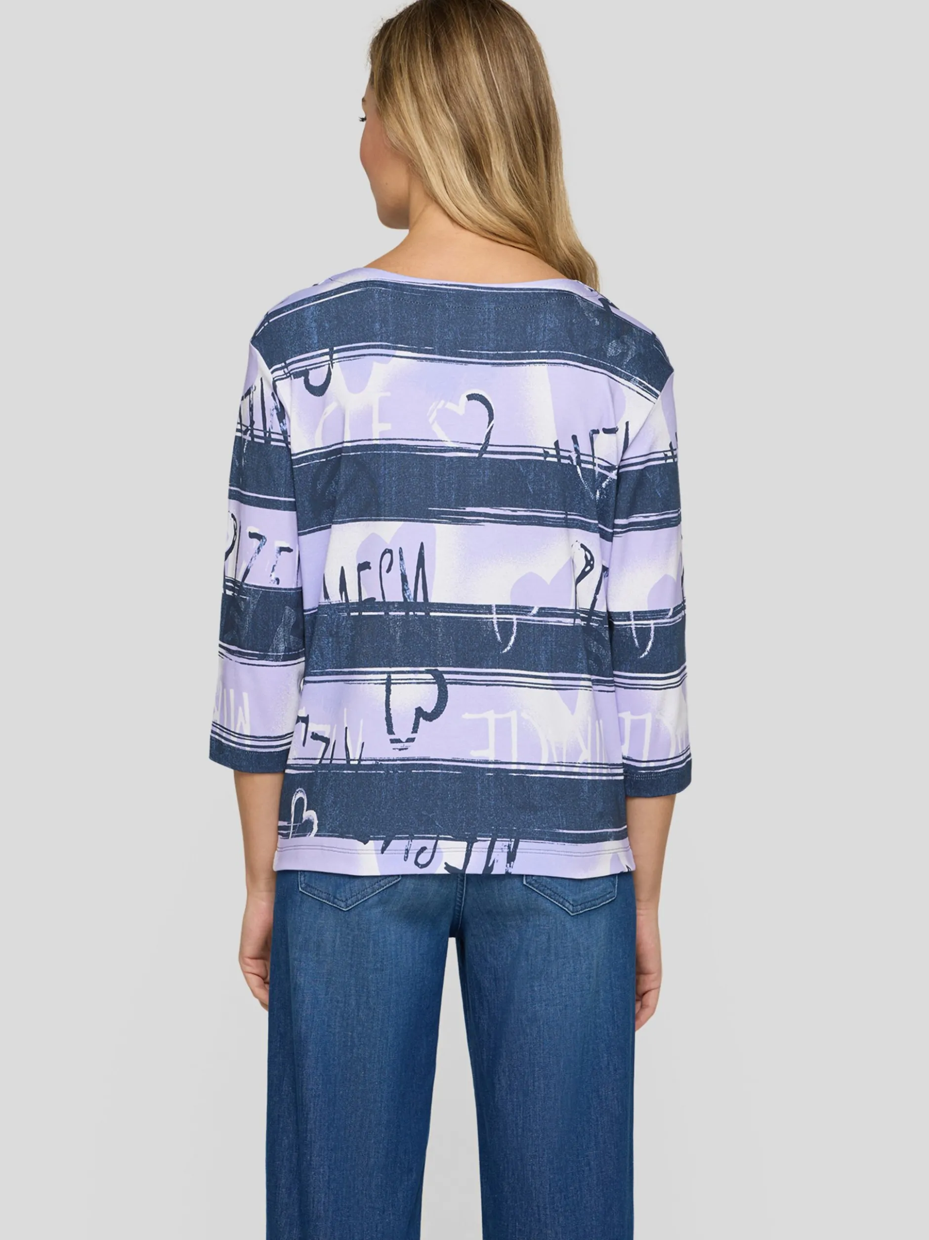 RABE Damen Langarmshirt in lila blau
