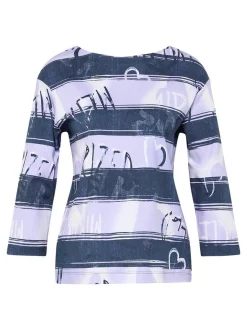 RABE Damen Langarmshirt in lila blau