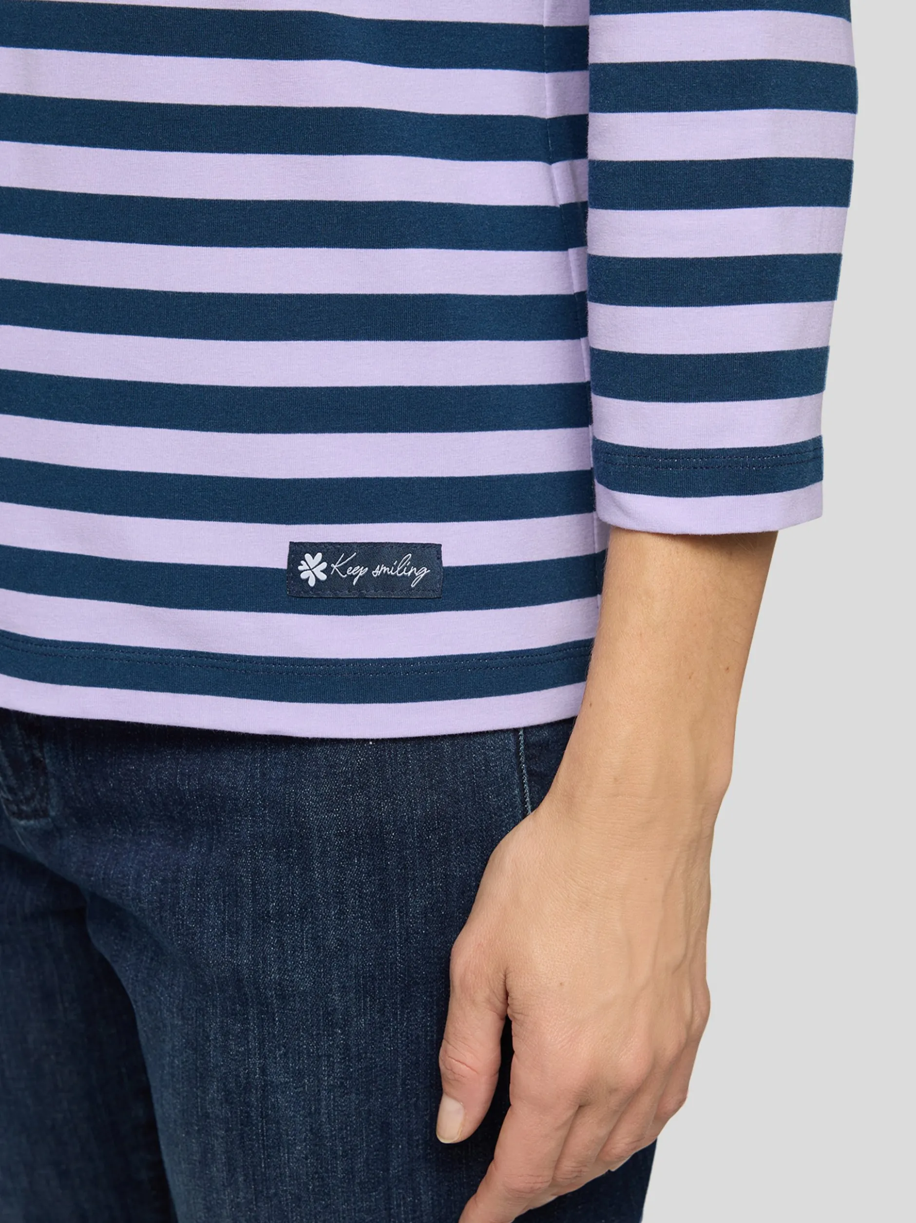 RABE Damen Poloshirt in lila mehrfarbig