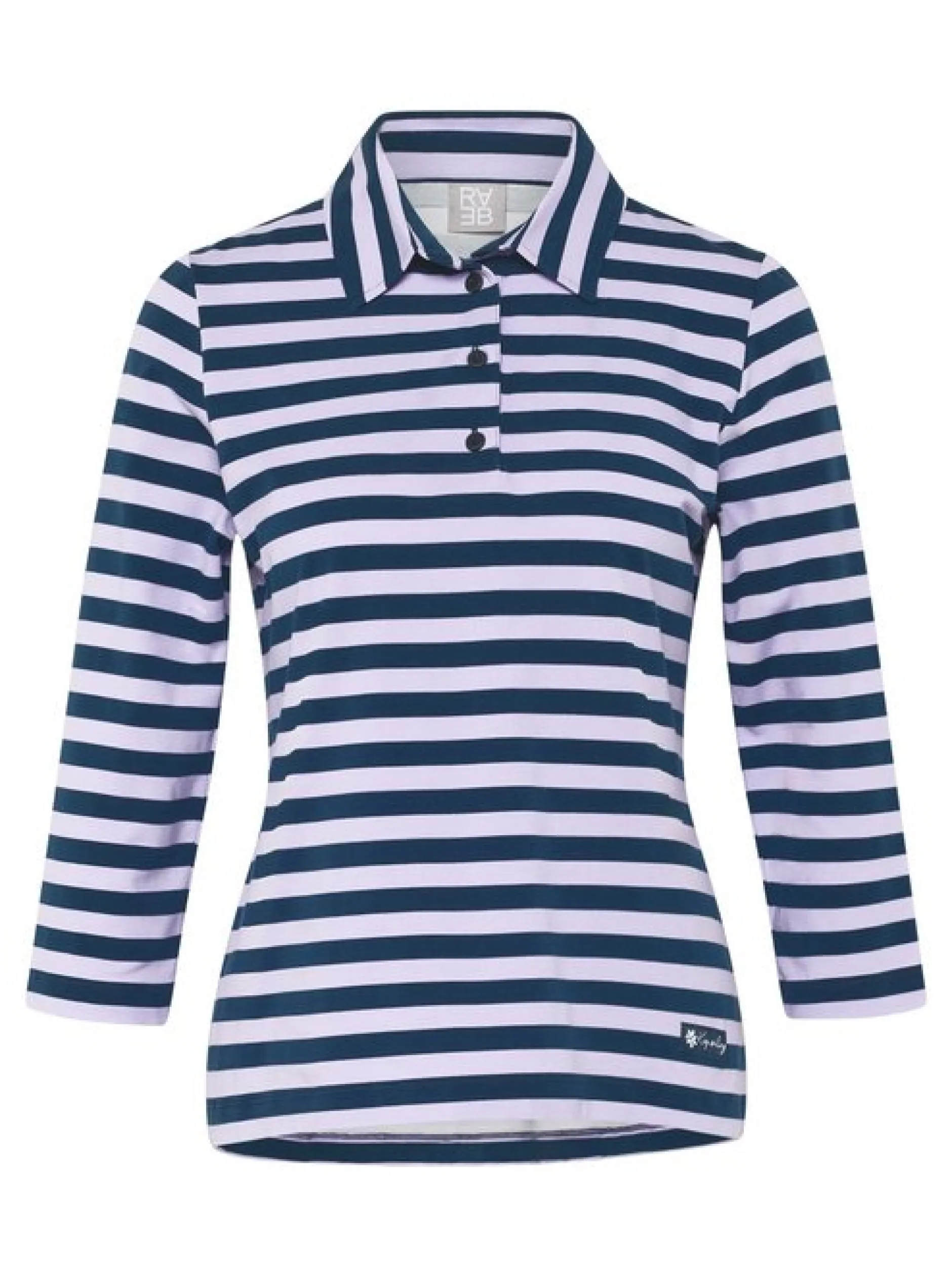 RABE Damen Poloshirt in lila mehrfarbig