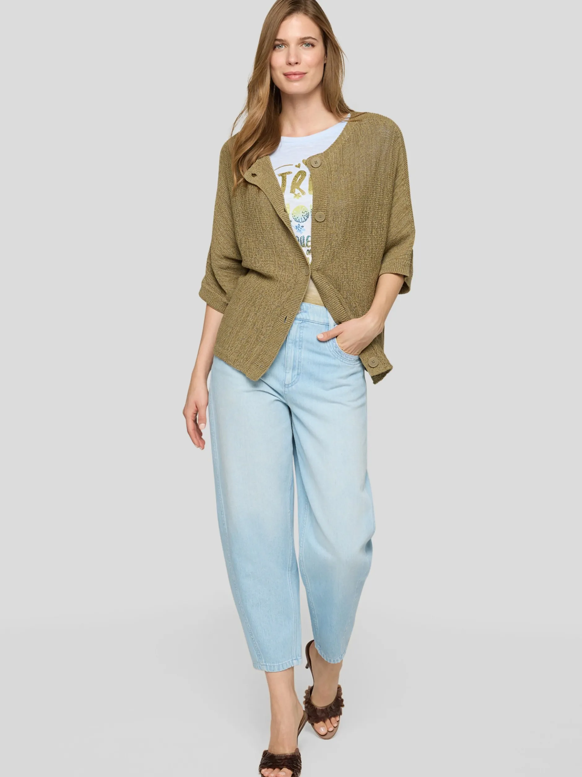 RABE Damen Strickjacke in grün