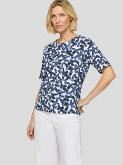 RABE Damen T-Shirt in blau weiß