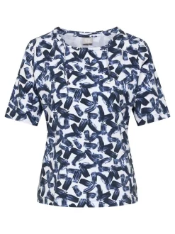 RABE Damen T-Shirt in blau weiß
