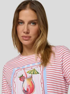 RABE Damen T-Shirt in koralle mehrfarbig