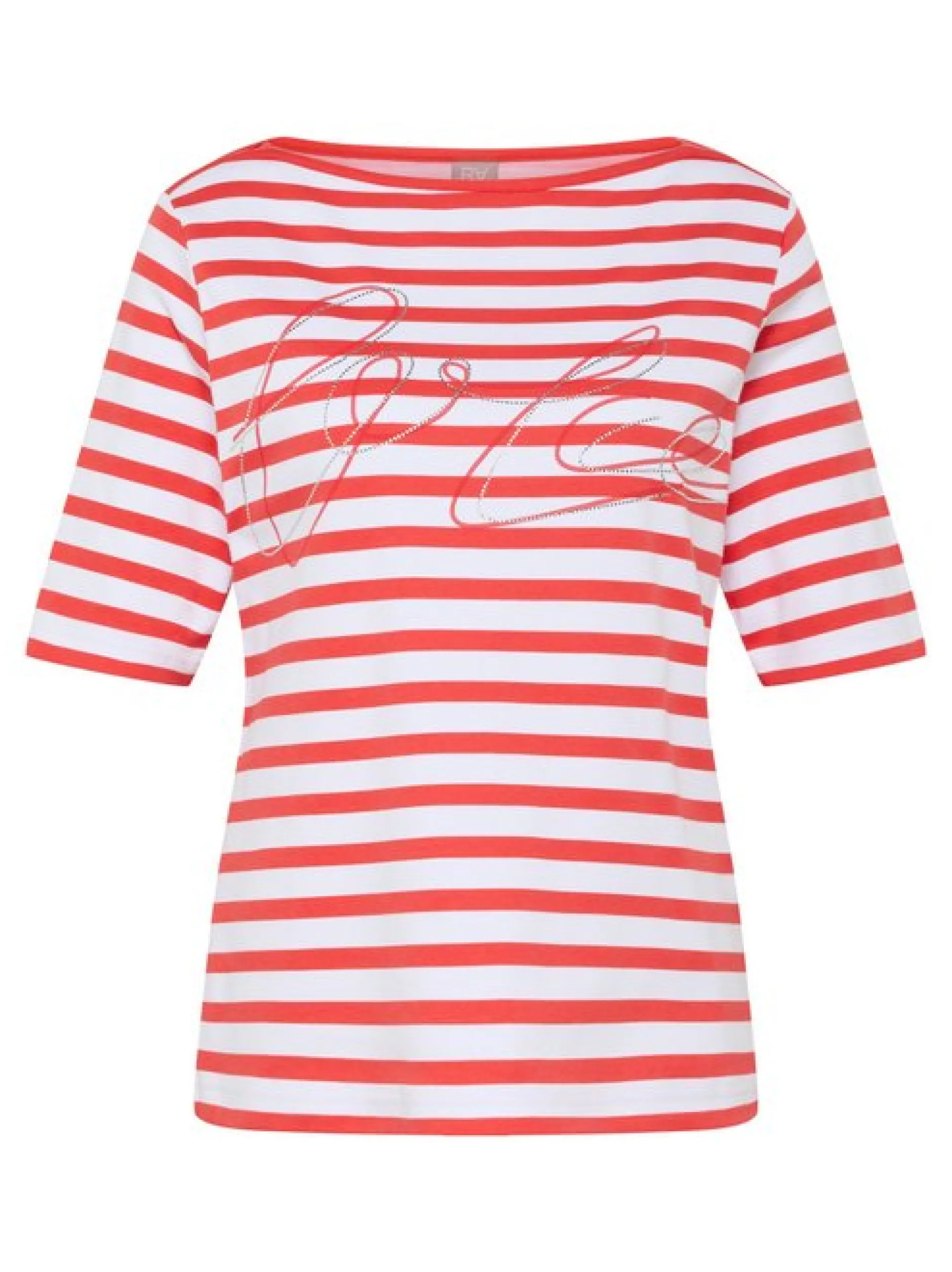 RABE Damen T-Shirt in koralle weiß
