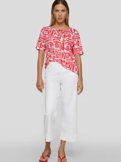 RABE Damen T-Shirt in koralle weiß