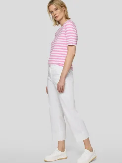 RABE Damen T-Shirt in rosa weiß