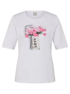 RABE Damen T-Shirt in weiß mehrfarbig
