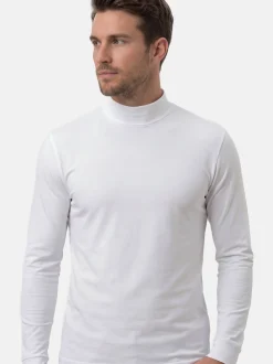 Ragman Herren Langarmshirt im 3er-Pack in weiß