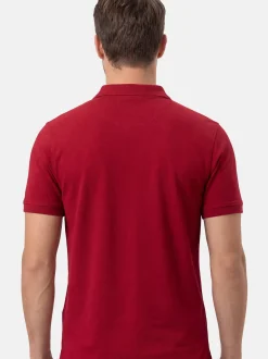 Ragman Herren Poloshirt - Basic in rot