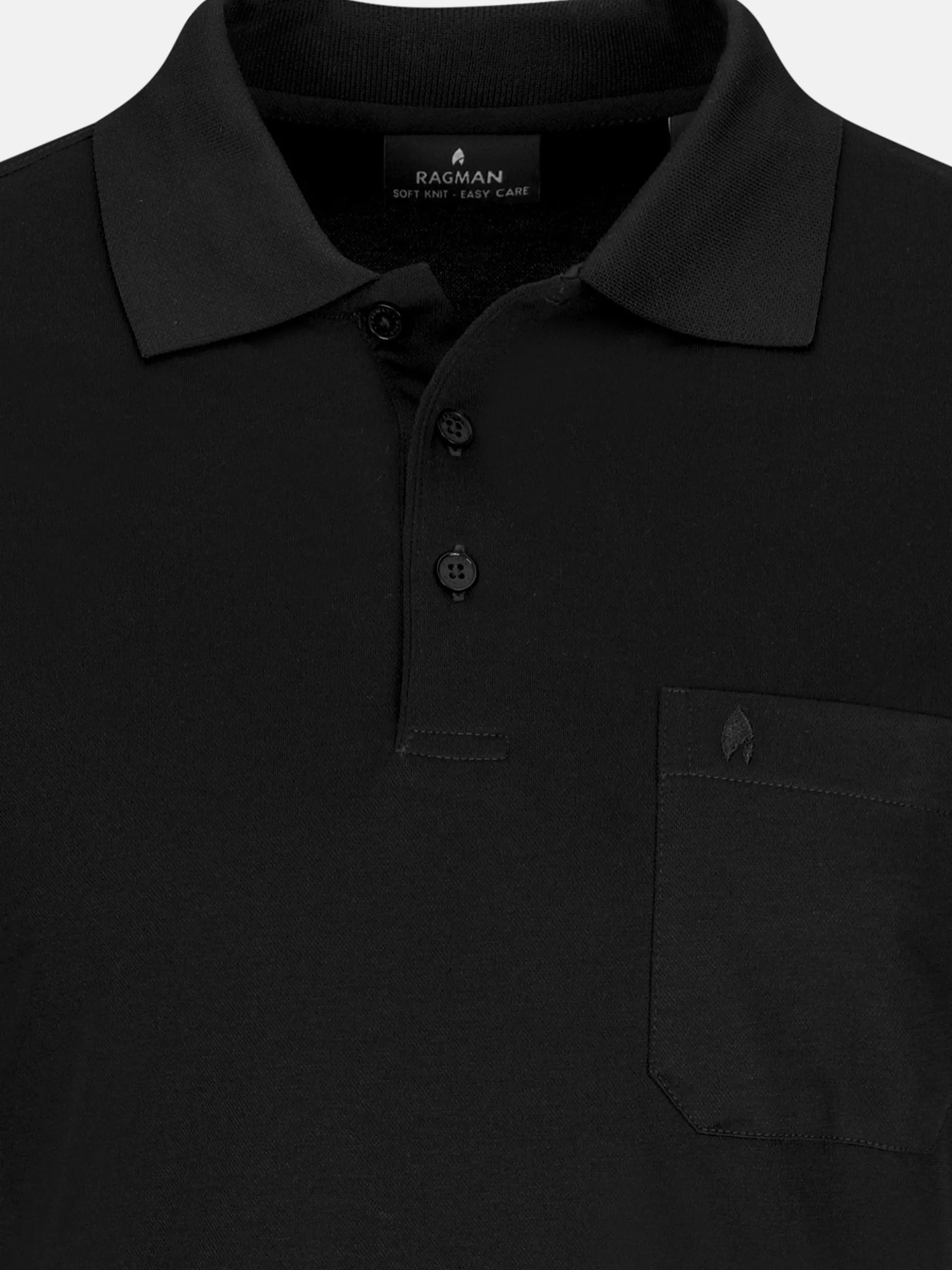 Ragman Herren Poloshirt im 2er-Pack in mehrfarbig