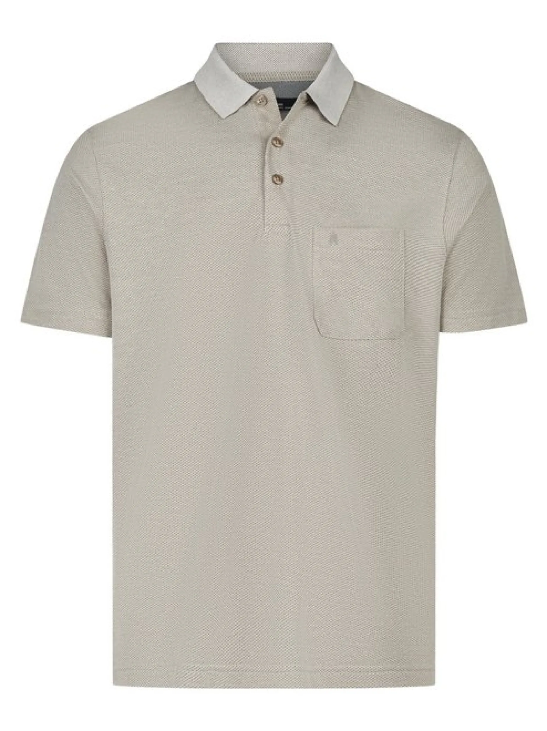 Ragman Herren Poloshirt in beige