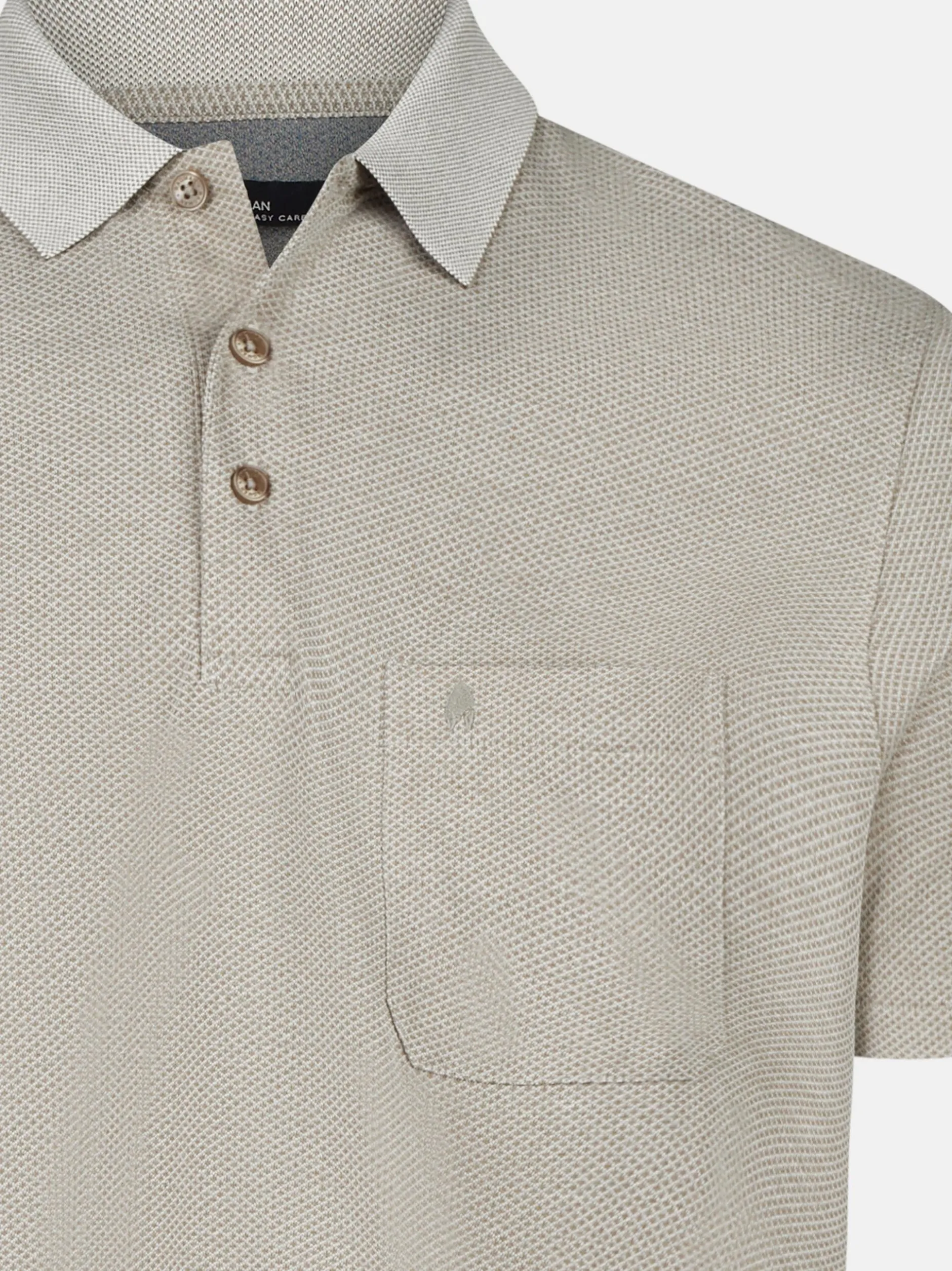 Ragman Herren Poloshirt in beige