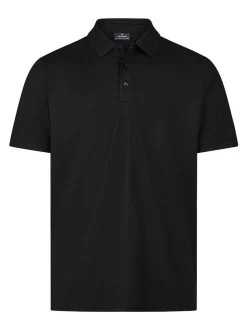 Ragman Herren Poloshirt in schwarz