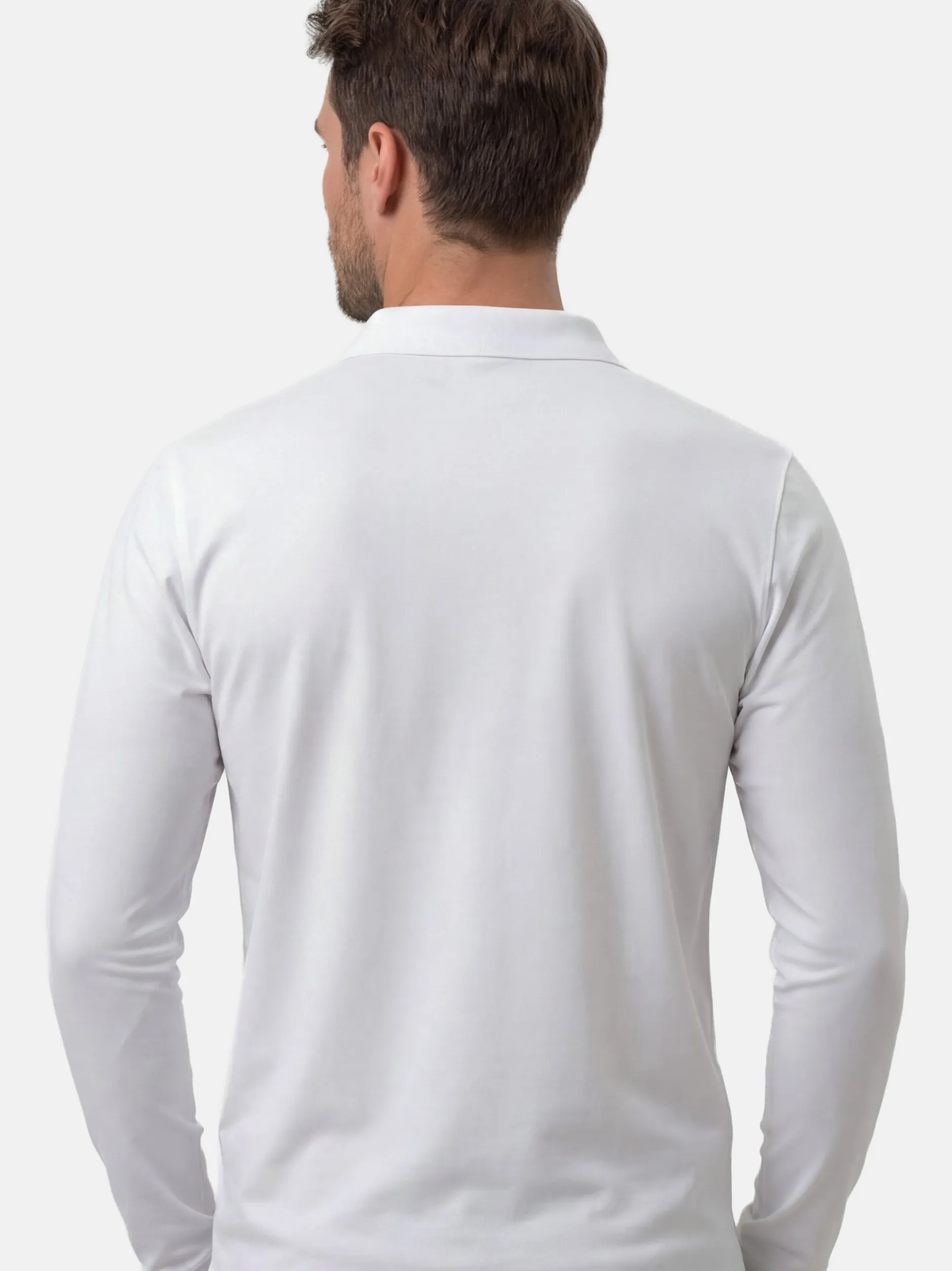 Ragman Herren Poloshirt in weiß