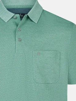 Ragman Herren Poloshirts im 2er-Pack in grün