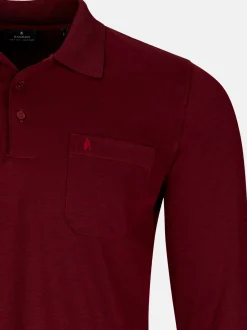 Ragman Herren Poloshirts im 3er-Pack in rot