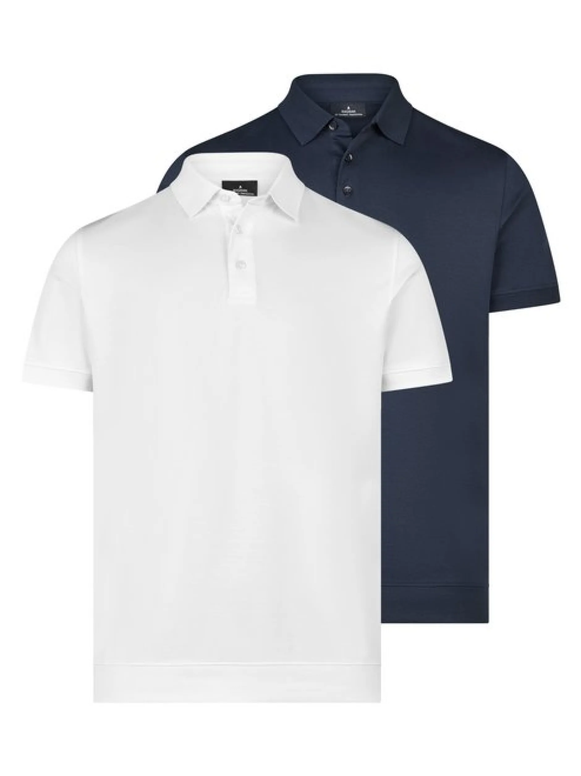 Ragman Herren Poloshirts im 2er-Pack in mehrfarbig