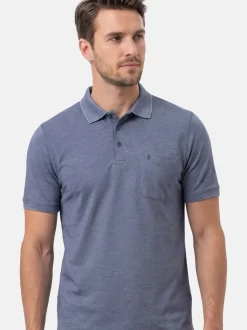 Ragman Herren Poloshirts im 3er-Pack in blau