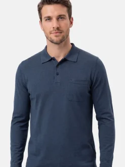 Ragman Herren Poloshirts im 3er-Pack in blau