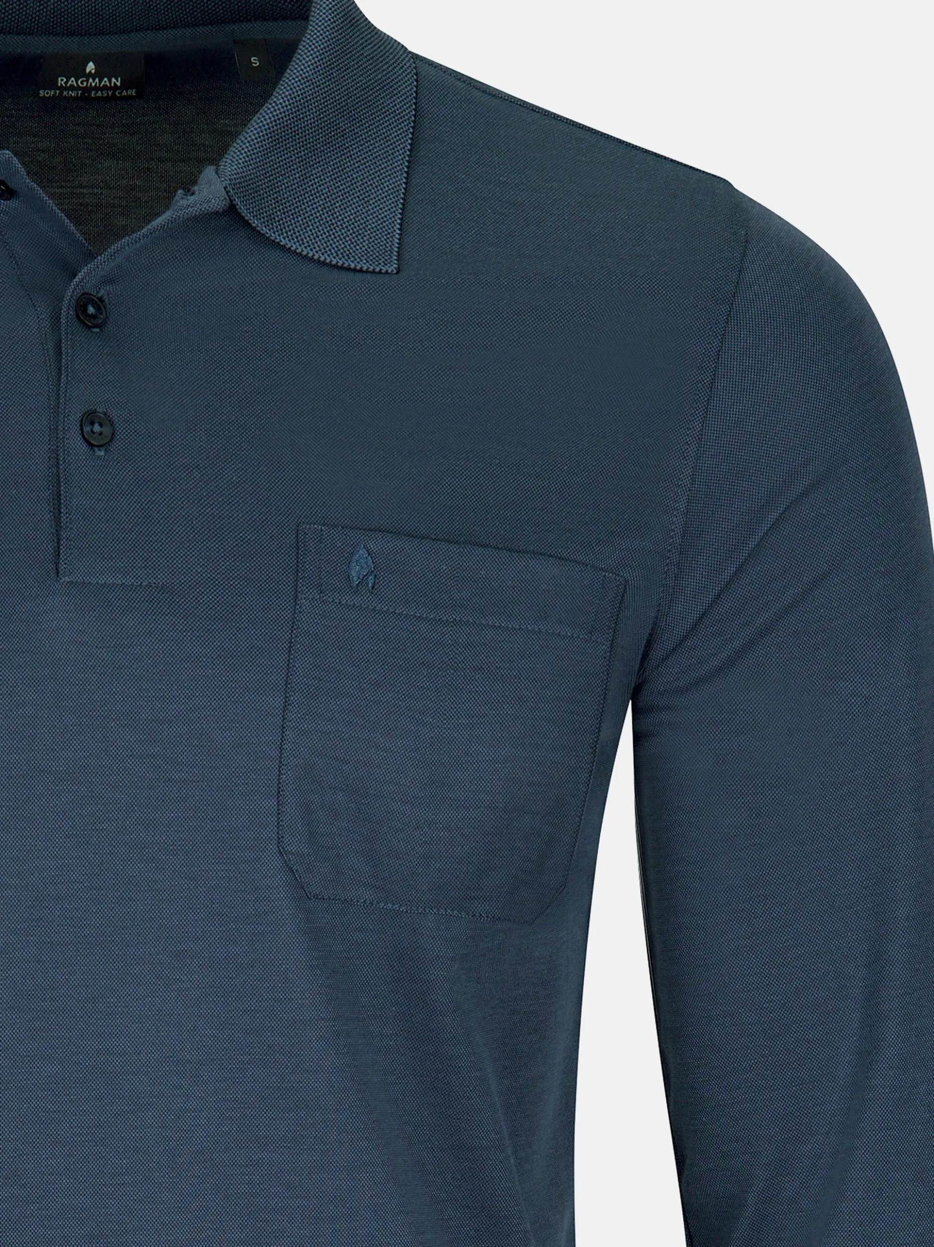 Ragman Herren Poloshirts im 3er-Pack in blau
