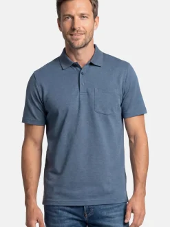 Ragman Herren Poloshirts im 2er-Pack in blau