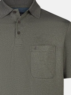 Ragman Herren Poloshirts im 2er-Pack in oliv