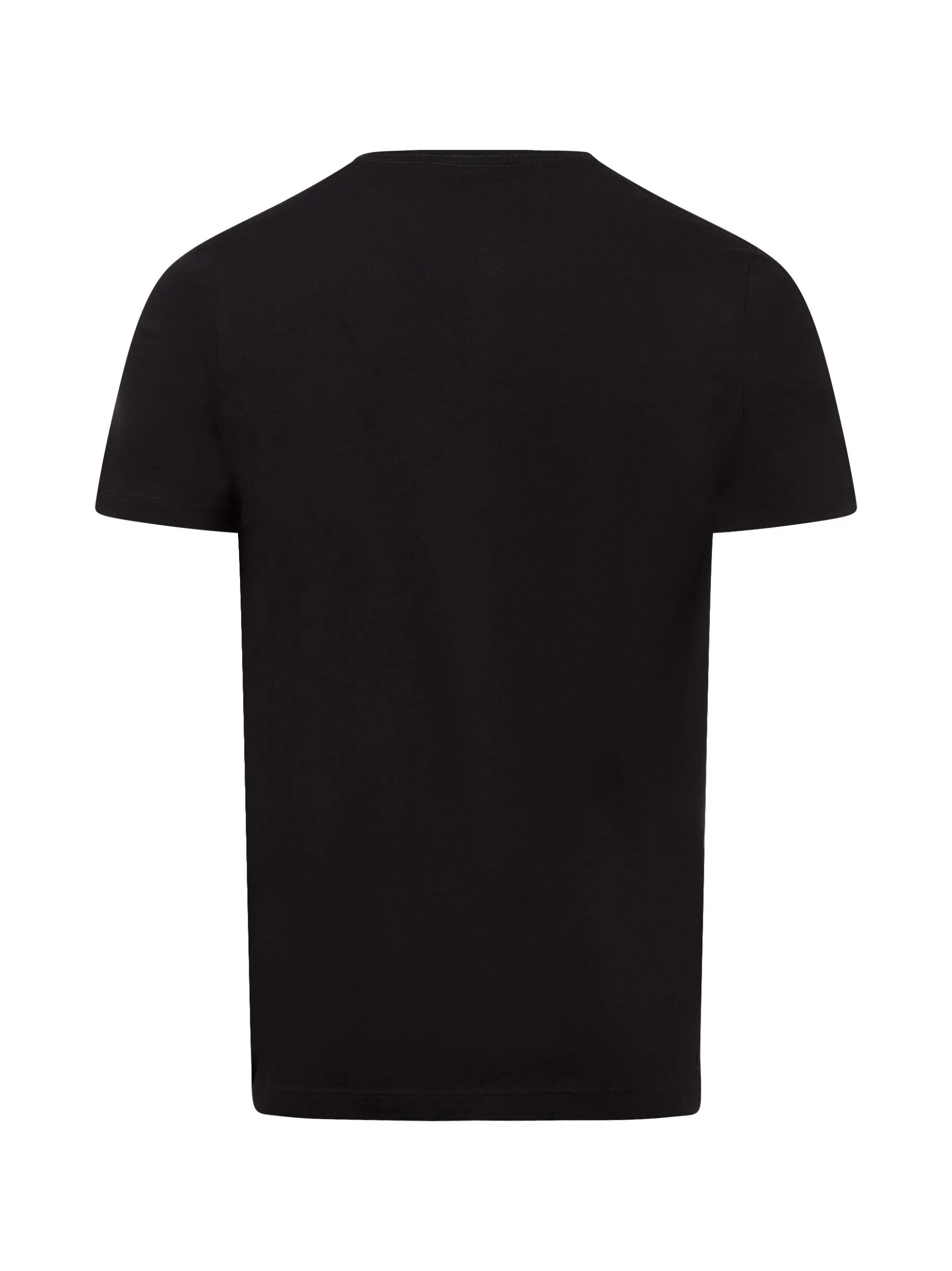 Ragman Herren T-Shirt im 2er-Pack - Body Fit in schwarz