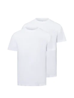 Ragman Herren T-Shirts im 2er-Pack in weiß