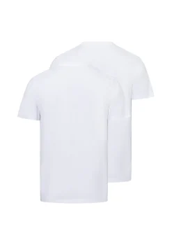 Ragman Herren T-Shirts im 2er-Pack in weiß