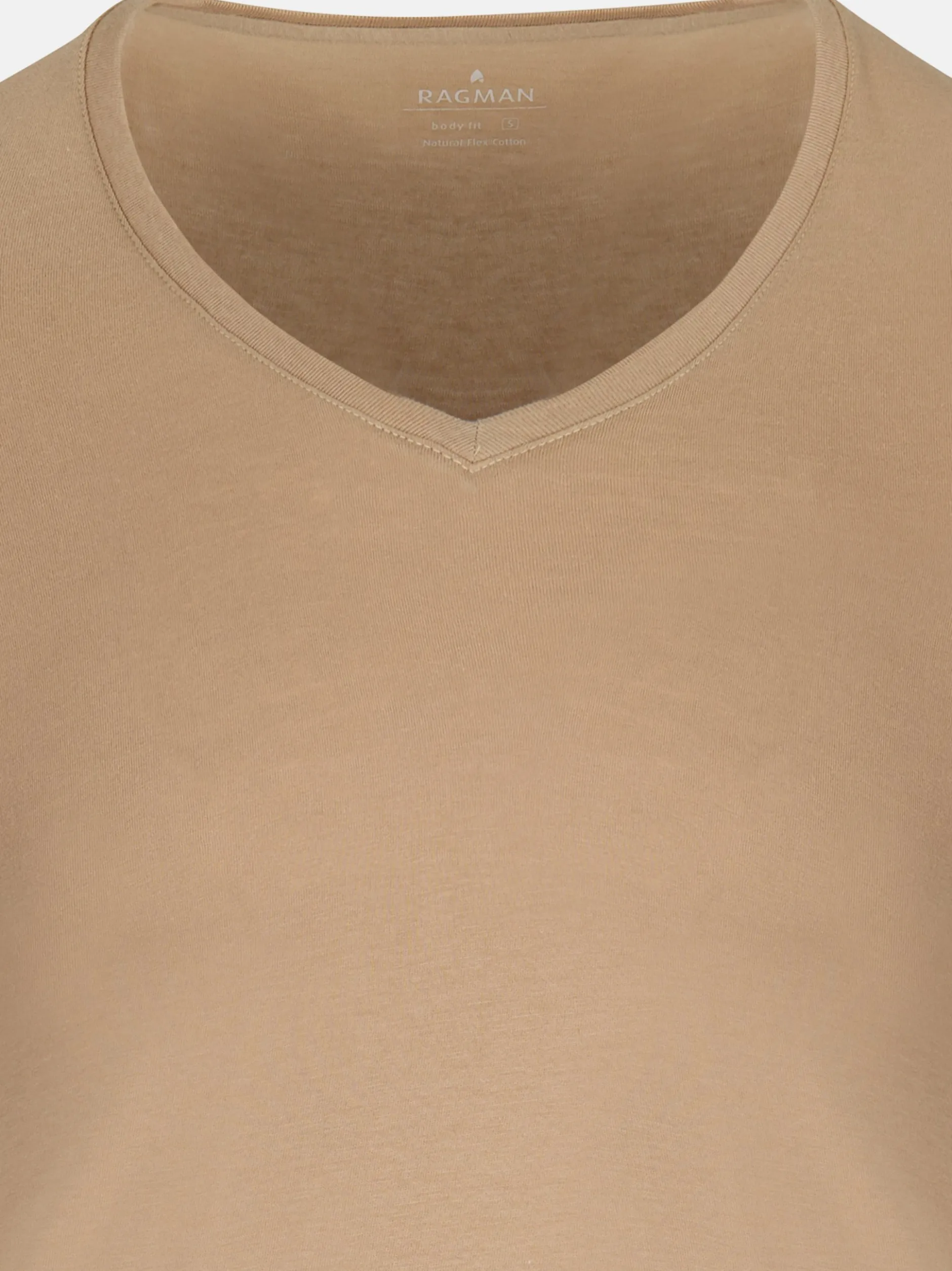 Ragman Herren Unterhemden im 2er-Pack in beige
