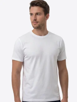Ragman Herren Unterhemden im 4er-Pack in weiß