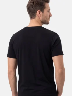Ragman Herren Unterhemden im 6er-Pack in schwarz