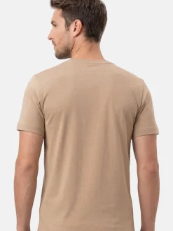 Ragman Herren Unterhemden im 4er-Pack in beige