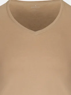 Ragman Herren Unterhemden im 4er-Pack in beige
