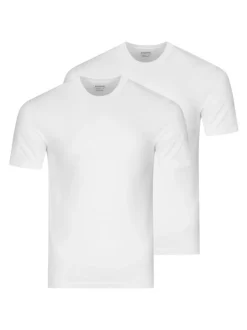 Ragman Herren Unterziehshirts im 2er-Pack in weiß