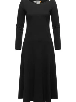 Ragwear Damen A-Linien-Kleid - Appero Long in schwarz