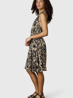 Ragwear Damen A-Linien-Kleid - Angylee Print YOUMODO in sand