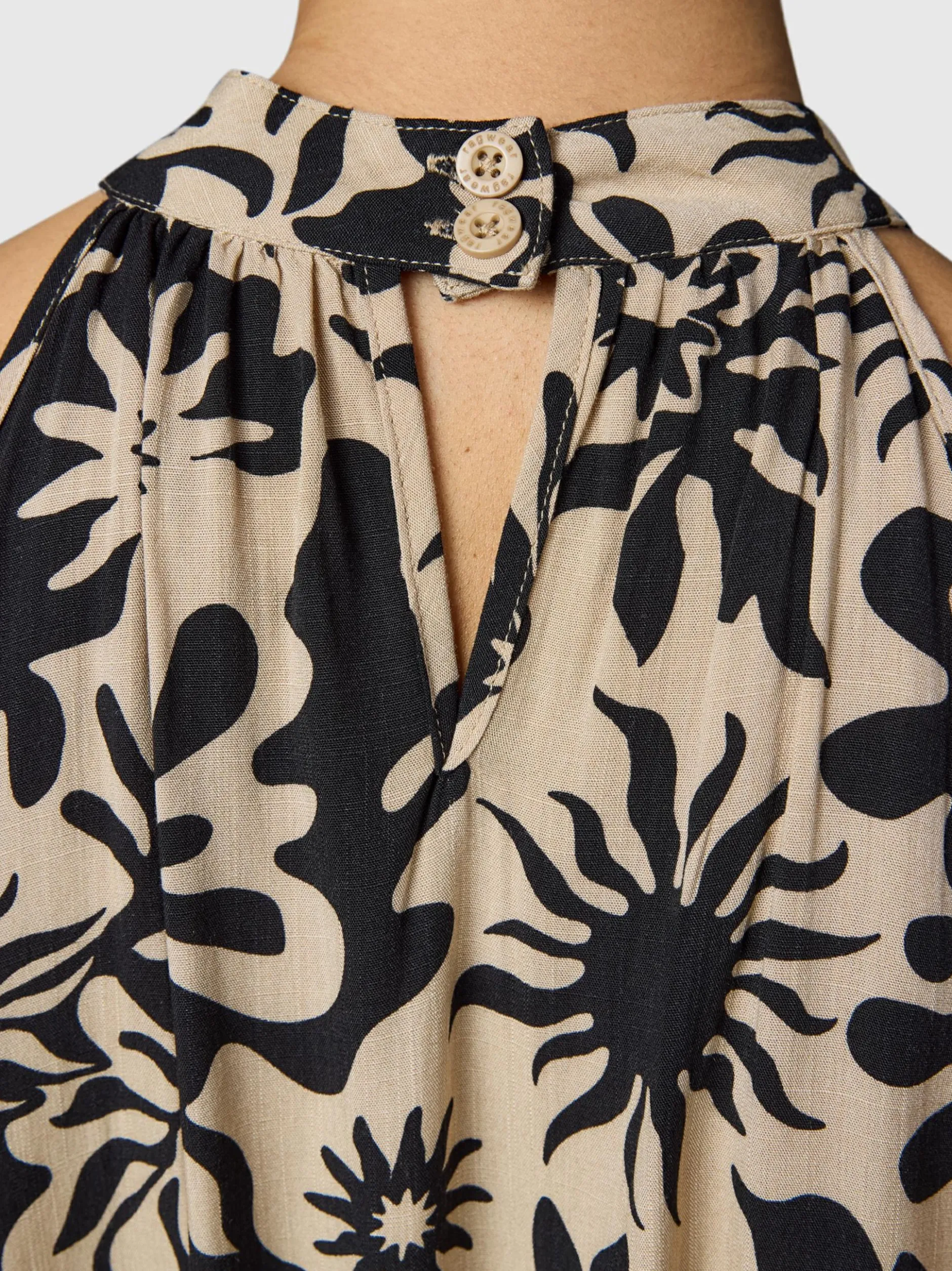 Ragwear Damen A-Linien-Kleid - Angylee Print YOUMODO in sand