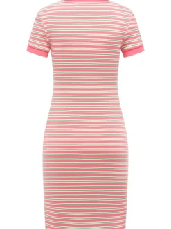 Ragwear Damen A-Linien-Kleid - Colaro Stripes Dress YOUMODO in pink