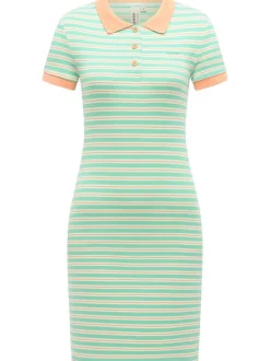 Ragwear Damen A-Linien-Kleid - Colaro Stripes Dress YOUMODO in grün