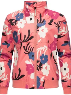 Ragwear Damen Übergangsjacke - Goona Print in koralle