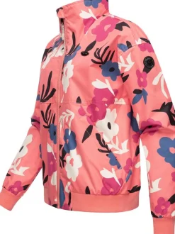 Ragwear Damen Übergangsjacke - Goona Print in koralle