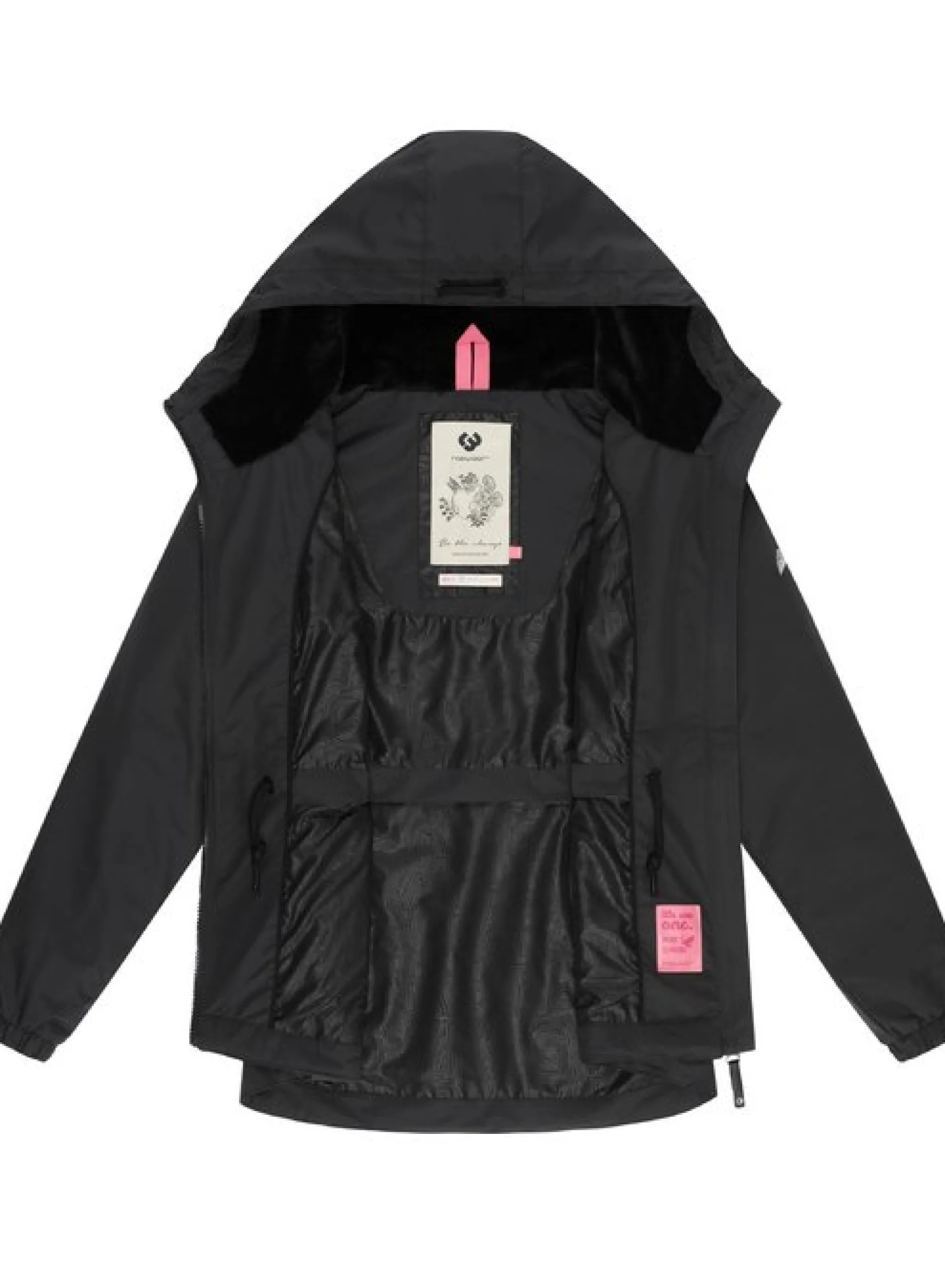Ragwear Damen Übergangsjacke - Dankka Tech in schwarz