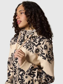 Ragwear Damen Übergangsjacke - Nuggie Block Flower in sand schwarz