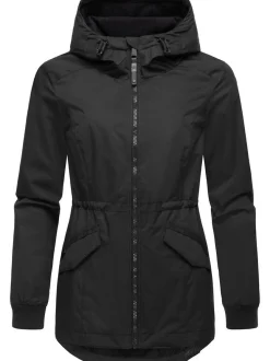 Ragwear Damen Übergangsjacke - Dowey A in schwarz