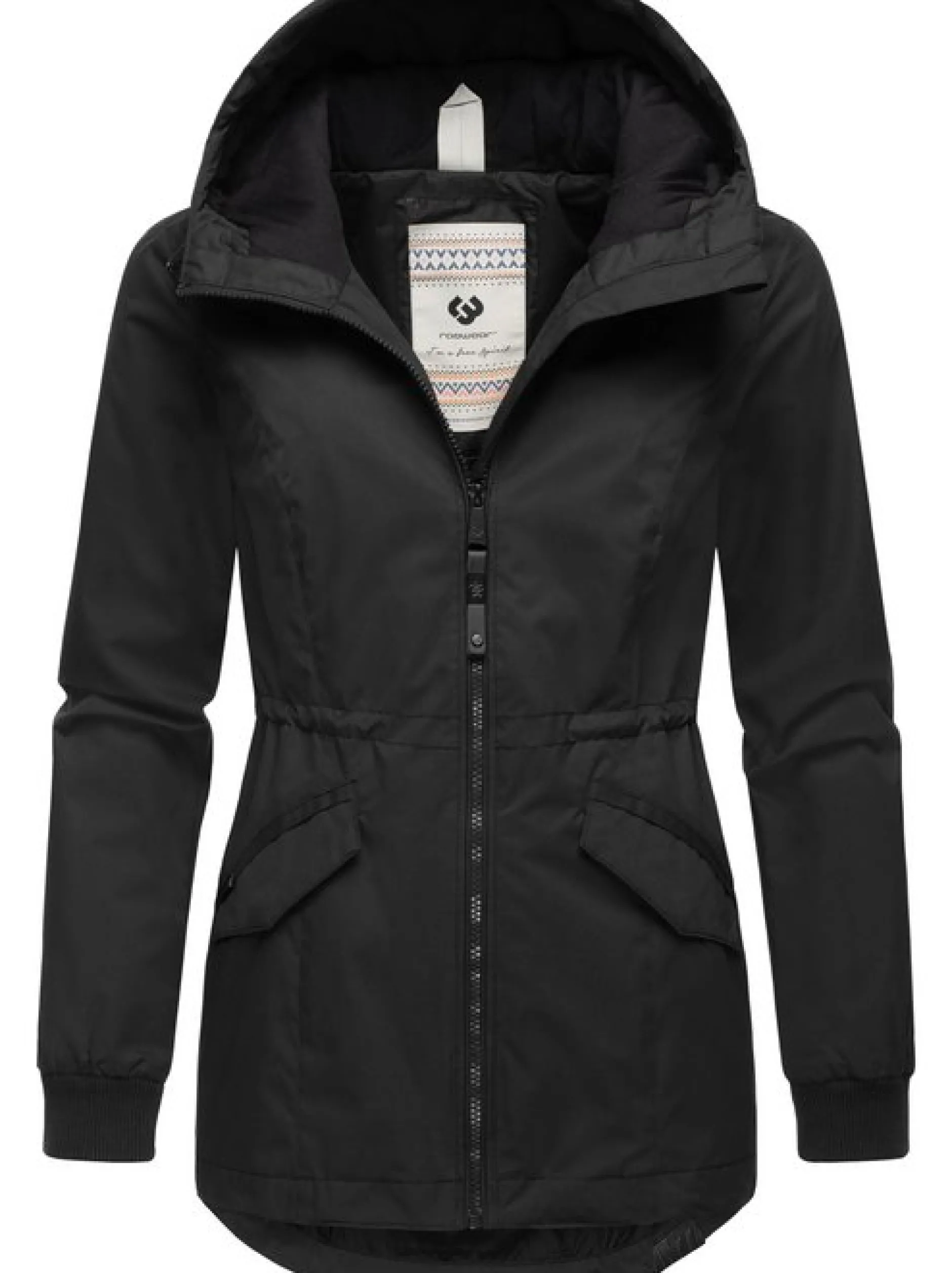 Ragwear Damen Übergangsjacke - Dowey A in schwarz