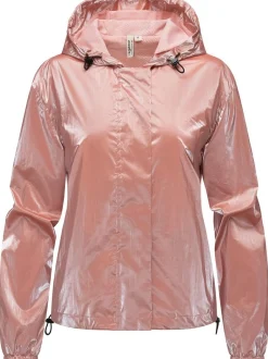 Ragwear Damen Übergangsjacke - Cezanna Shine in altrosa