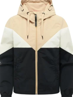 Ragwear Damen Übergangsjacke - Rochele in beige schwarz